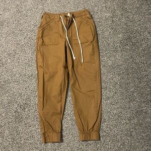 No Boundaries Tan Joggers